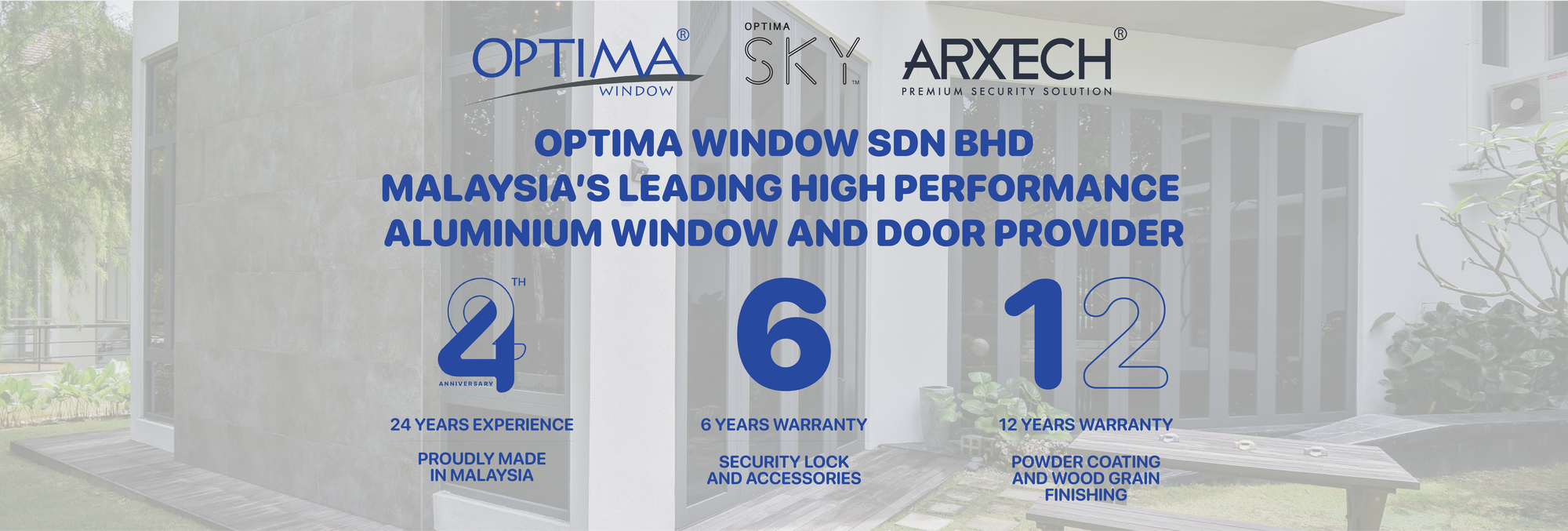 Optima Window Google Cover Photo 24 Year Anniversary High Performance Aluminium Window and Door